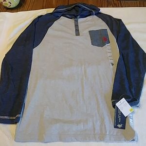 U.S. Polo Assn. Long sleeve shirt with a hood